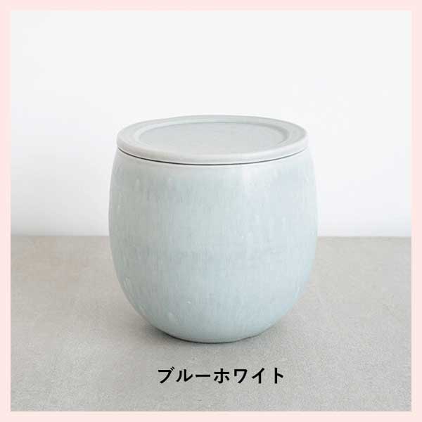 ぬか壺／ブルーホワイト 信楽焼 日本製 陶器製 nukatsubo03