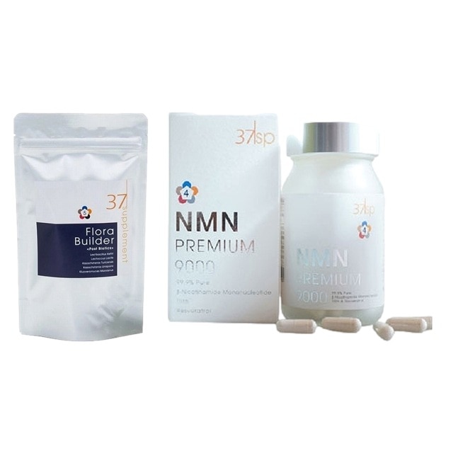 37℃ フローラビルダー プラス 60粒 とNMNプレミア9000 60粒+90粒