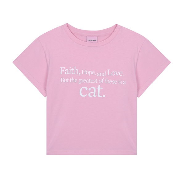 ☆韓国の人気☆【ITZAVIBE】☆CAT SAYING CROP T-SHIR.T☆ ITZAVIBE☆韓国☆人気☆ CAT SAYING CROP T-SHIRT 2色 (ITZAVIBE