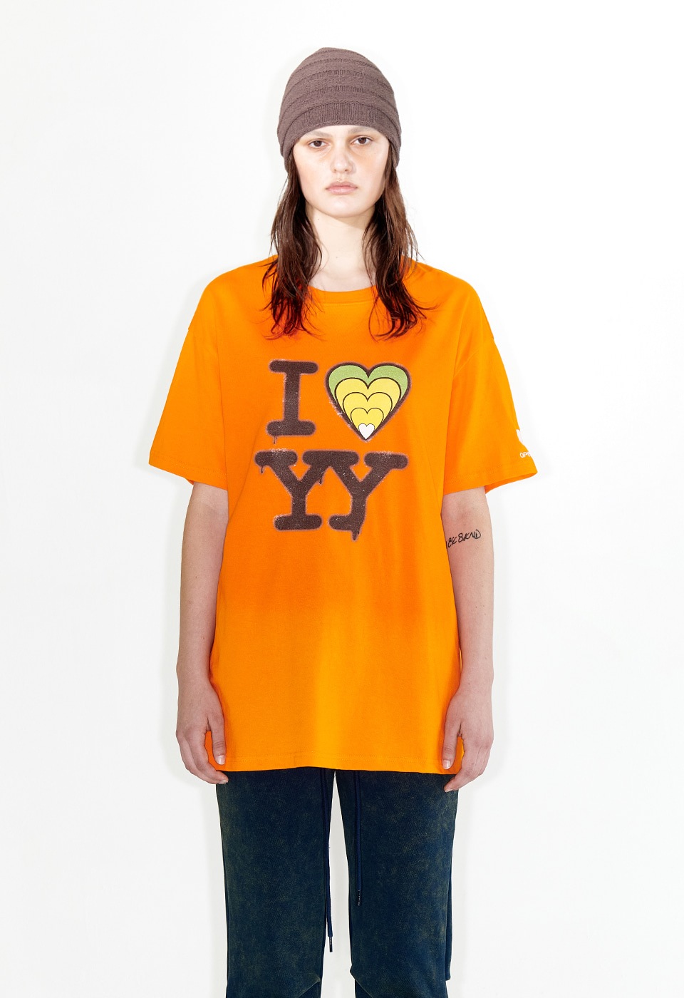 【OPEN Yy】 I LOVE YY BOX TEE : ORANGE 8,760円