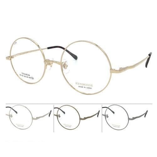 メガネ KH-001 C-1/2/3/4 50mm ALL TITANIUM 純チタン 真円 ラウンド 日本製 鯖江