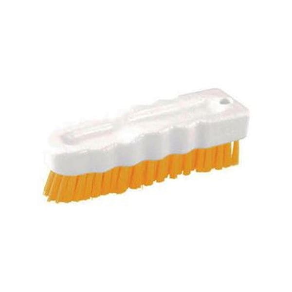 （まとめ）TRUSCOハンドブラシ（ハードタイプ）HACCP対応 イエロー THB-H-Y 1個10セット
