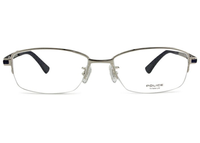 ポリス POLICE VPL824J 0S11 シルバー・ブルー po2 メガネ めがね 眼鏡