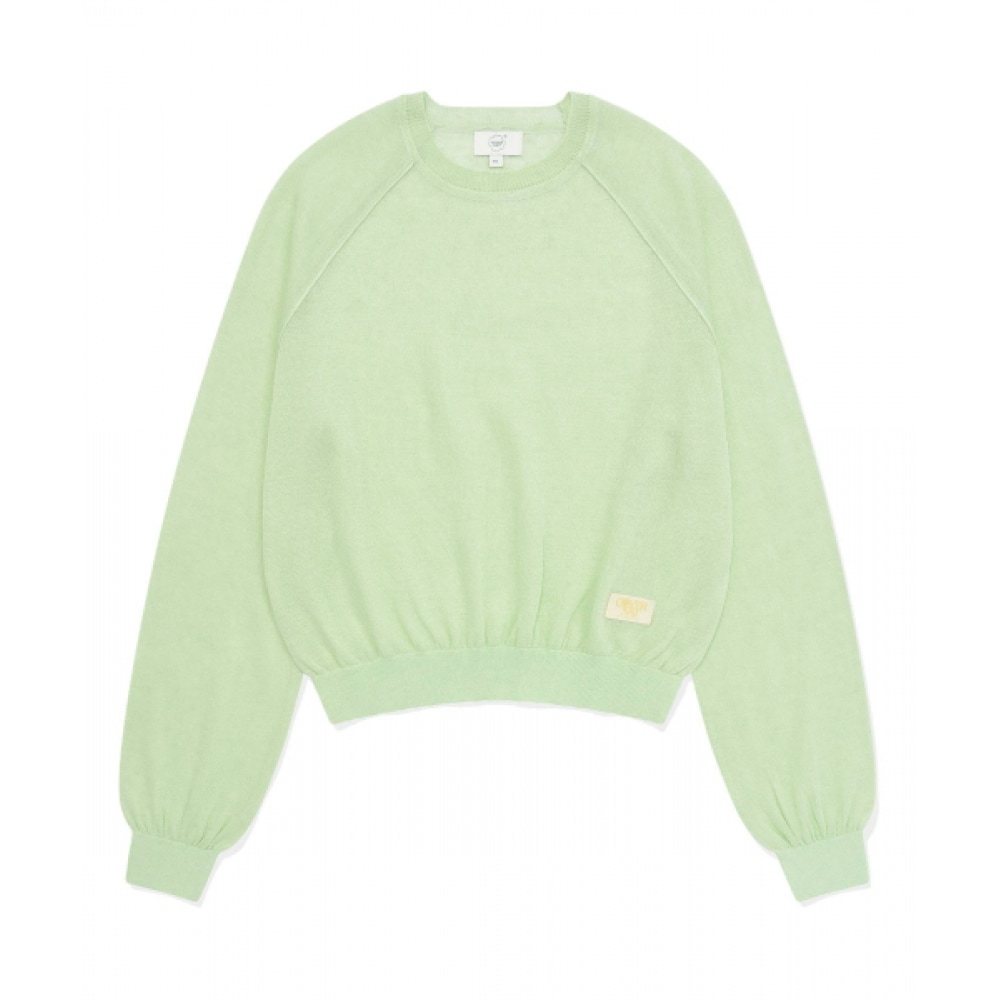 COVERNAT レディースシアーラウンドネックニットライトライム 8,827円