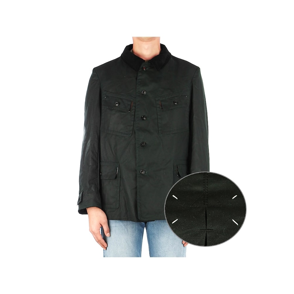 メゾンマルジェラ [メゾンマルジェラ] 22FW メンズワックスジャケット (SI1AM0001 S47739 616) Q7LSI1AM0001S4773961600