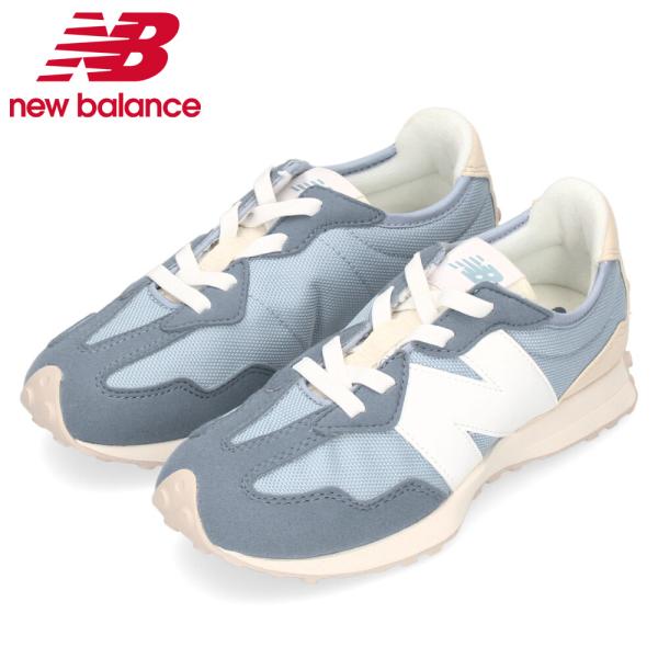 ニューバランス スニーカー キッズ ジュニア 子供 靴 ひも new balance PH327 FH M グレー ワイズM (やや細い-標準)