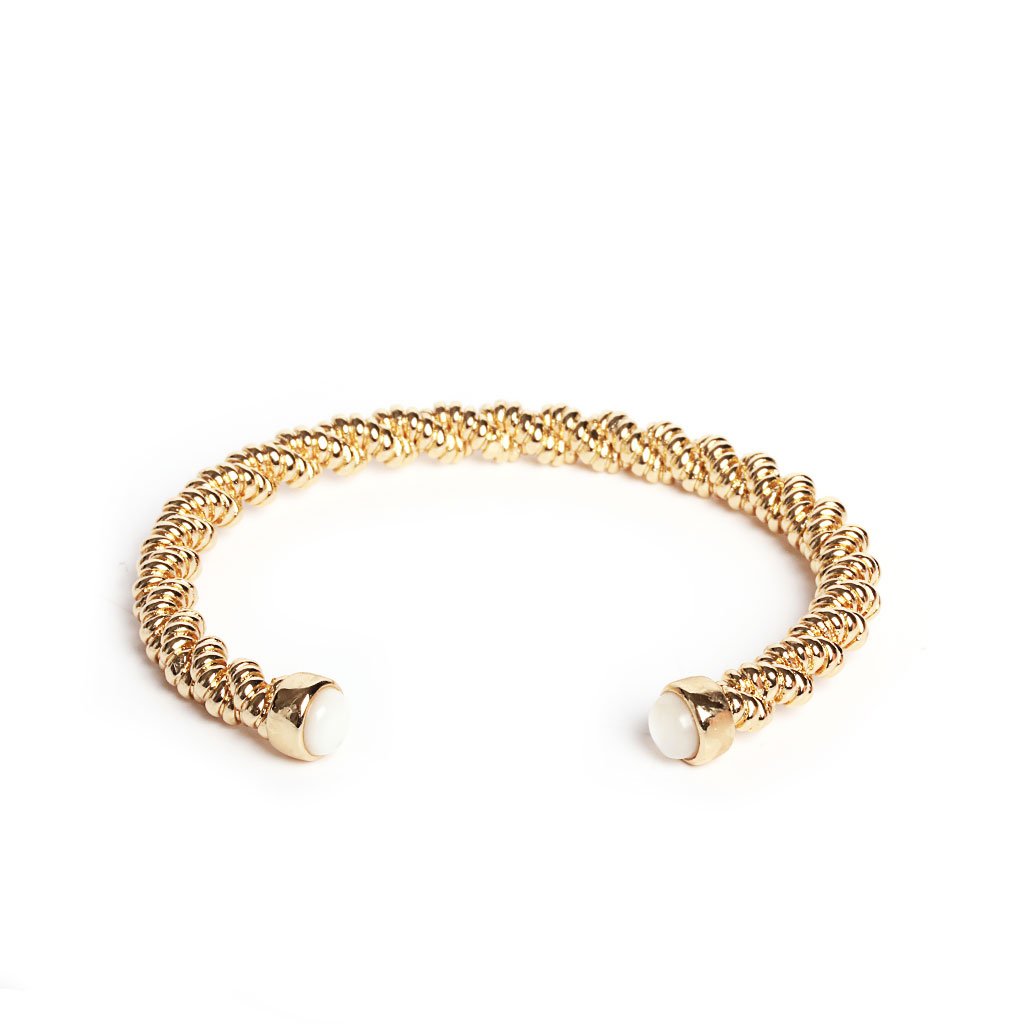 マザーオブパール バングルブレスレット 幸運のお守り