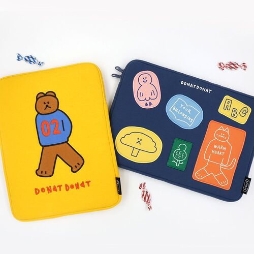 DONATDONAT 15型 ノートパソコンポーチ 韓国雑貨 韓国人気 インテリア