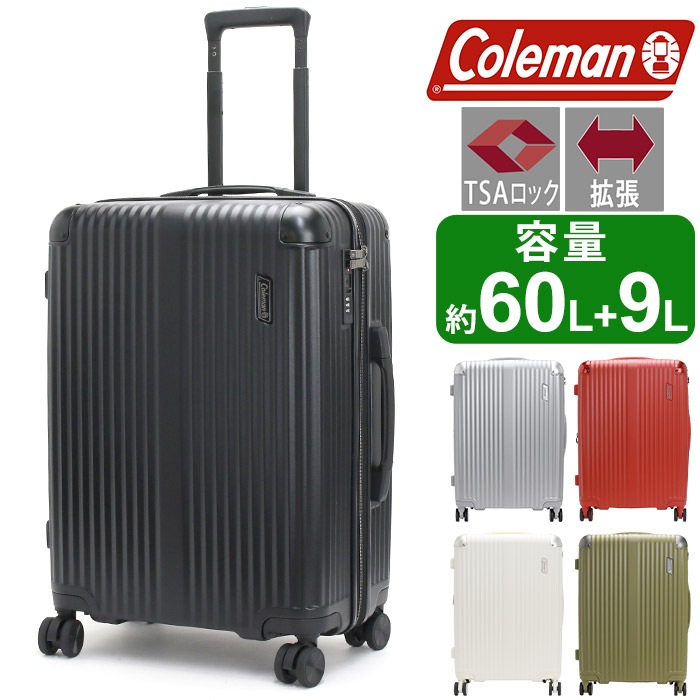キャリーバッグ スーツケース Mサイズ 拡張 ハード 旅行 バッグ キャリーケース 大型 ジッパーキャリー キャリー 6069L 旅行バッグ 8輪 TSA TSAロック 出張 ビジネス 14-70
