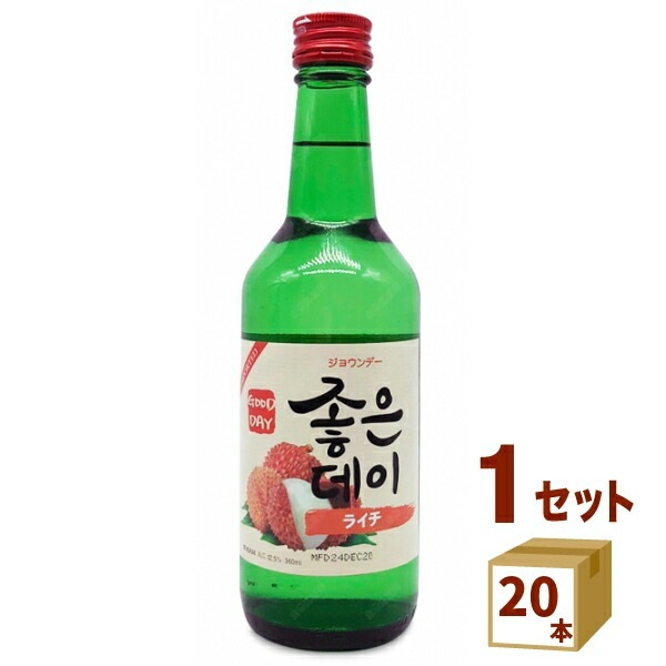 韓国焼酎 ジョウンデーライチ 360ml 20本