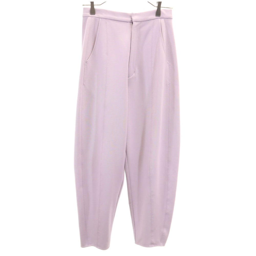 パンツ M パープルピンク 裾ジップ レディース