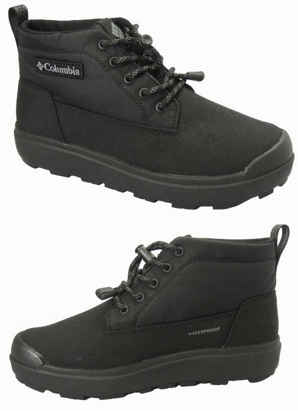 スノーブーツ YU8549 サップランド3 チャッカ ウォータープルーフ オムニヒートインフィニティー columbia sapland3 ch BLACK(010) 防水 ビブラム