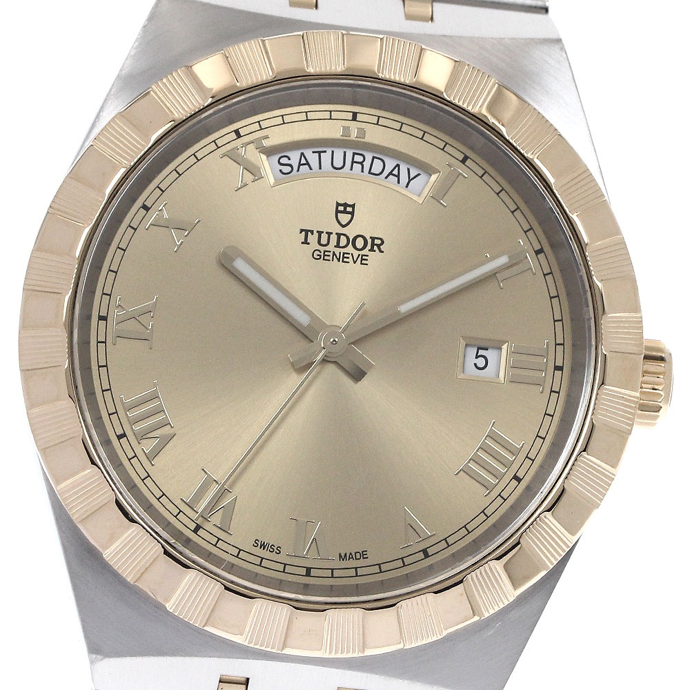 チュードル TUDOR 28603 ロイヤル デイデイト YGコンビ 自動巻き メンズ _891463【中古】