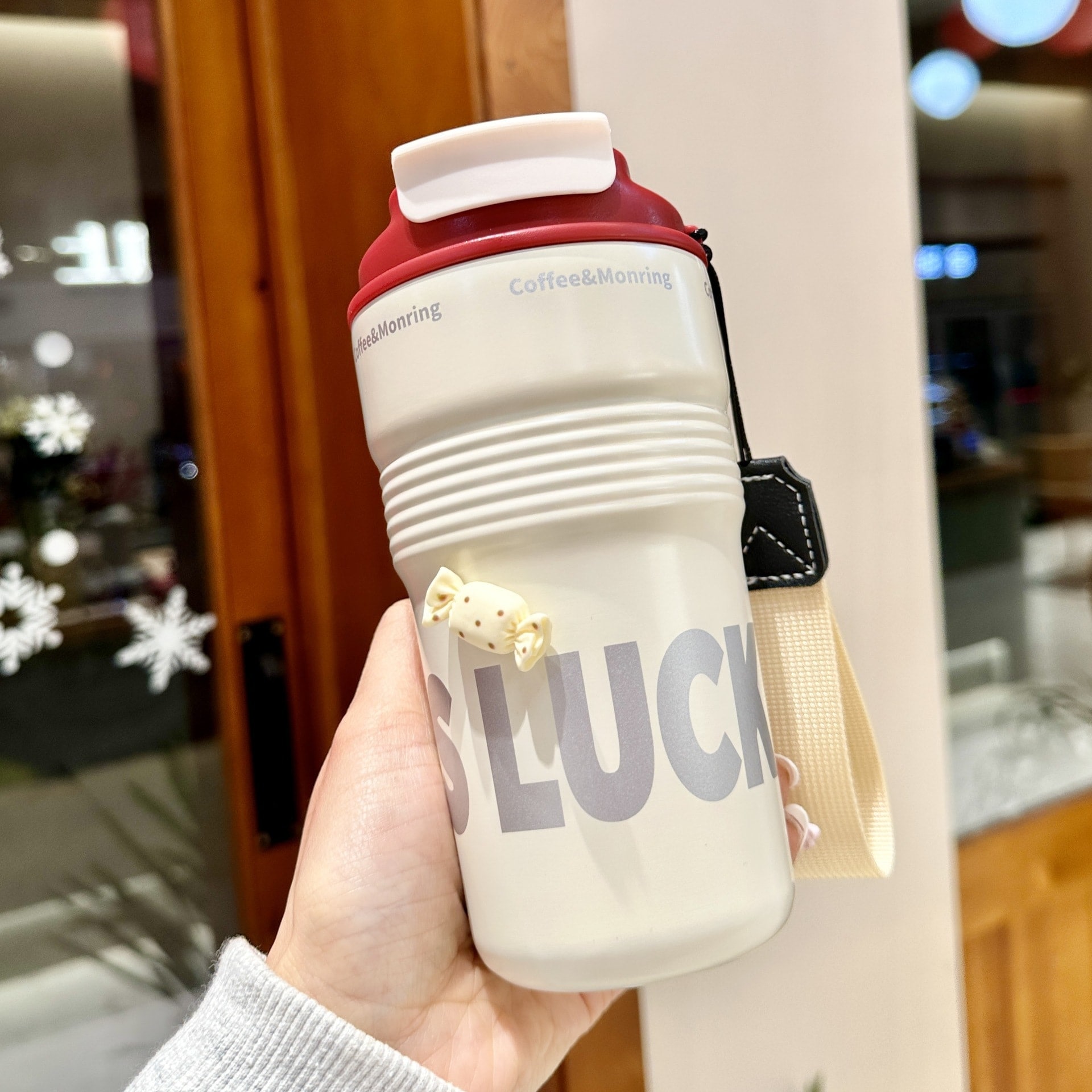 【20点セット】【送料無料】コーヒーカップ316ステンレス保温カップ屋外高顔価値男女学生ストローコッププレゼントコップ刻字