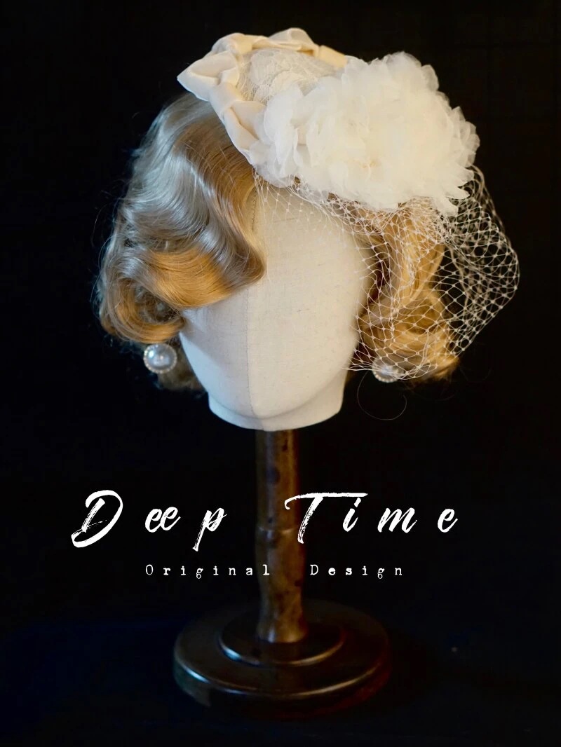 スモールハットヘアピンレトロクラシリーズロリータメッシュフラワーハンヤン折衷ライスホ 5,521円