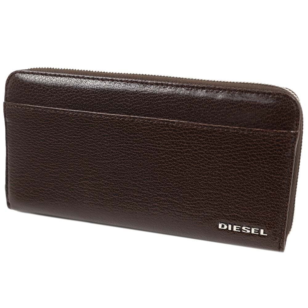 ディーゼル 財布 長財布 メンズ ユニセックス ラウンドファスナー ブラウン DIESEL X06752-P3043-H4940