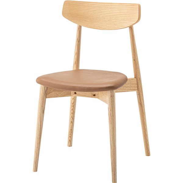ダイニングチェア ナチュラル （約W42×D46.5×H78×SH45cm） 完成品