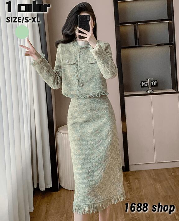 在庫セール2025　上下セット セットアップ トップス+スカート　2点セット シャツ　ハイウエストスカート　花柄　ジャケット　長袖シャツ　タイトスカート　ひざ丈スカート パーティー お嬢様 OL 5,560円