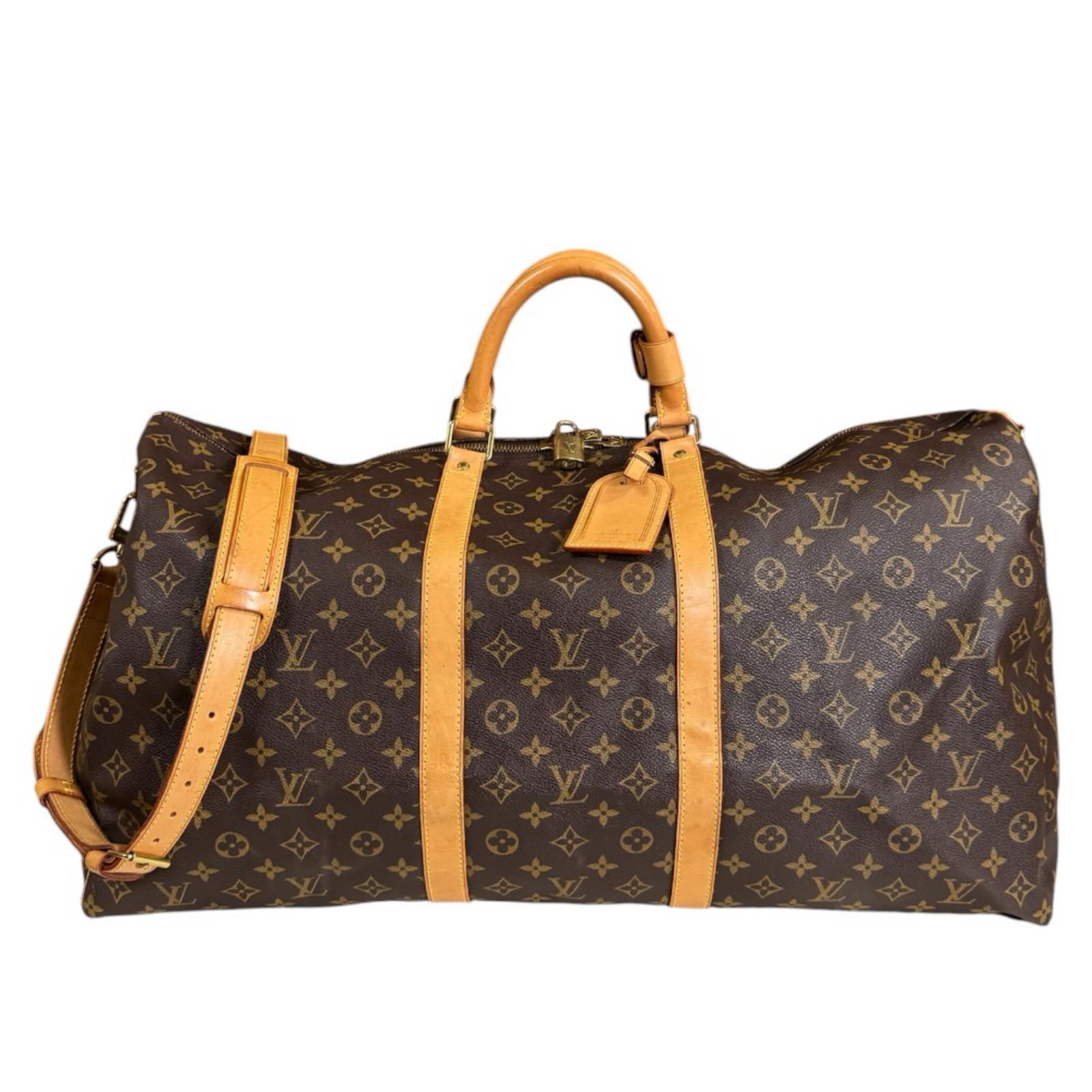 ルイヴィトン キーポル・バンドリエール60 モノグラム ショルダーバッグ モノグラムキャンバス M41412 ブラウン LOUIS VUITTON 中古