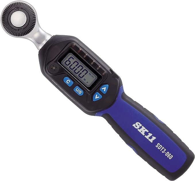 ブラックxブルー 測定範囲360Nm(差込角9.5mm) SK11 デジタルトルクレンチ 差込角 9.5mm 360Nm SDT3-060