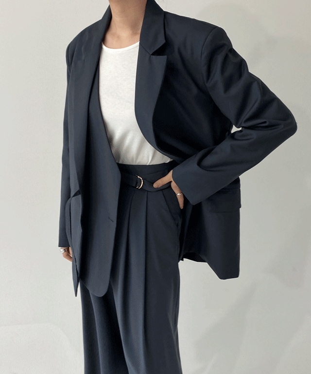 ダブルラップ オーバーフィット ジャケット