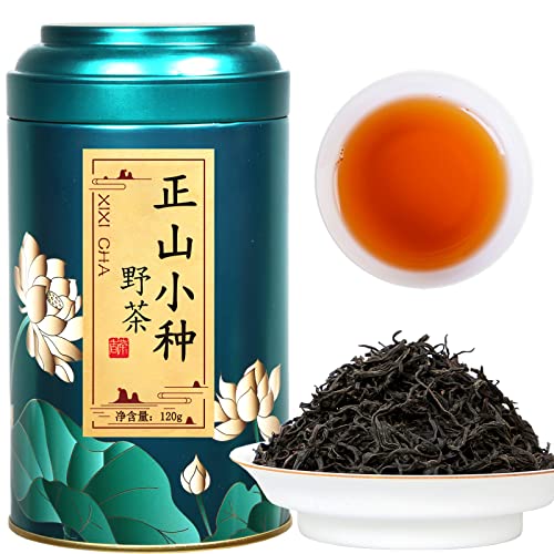 XIXICHA ラプサンスーチョン 紅茶 茶葉 正山小種 無農薬 正山小种 红茶 中国茶 Lapsang Souchong Tea 中国茶葉 お茶 福建武夷山紅茶原産地 正山小种野茶 無添加 120g