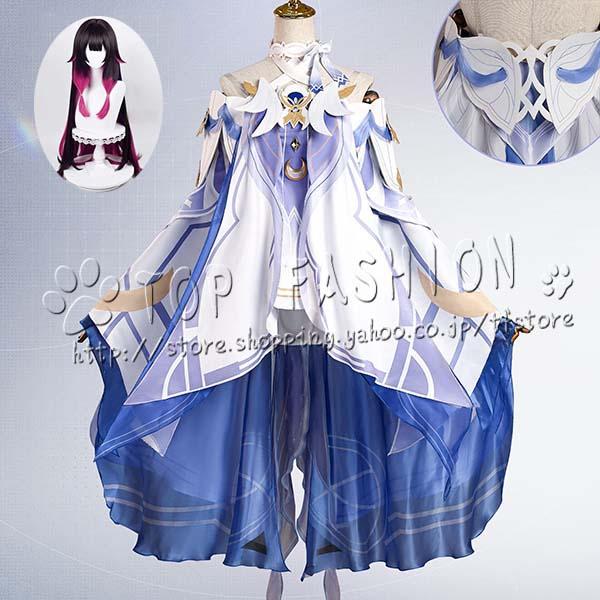 【品質良い 大好評中】原神 げんしん genshin 風 少女 コロンビーナ コスプレ衣装 ウィッグ 靴 cosplay コスチューム ハロウィン クリスマス