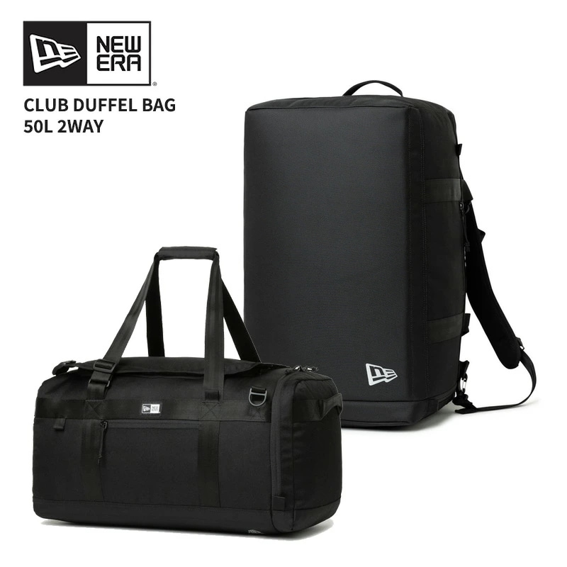 ニューエラ ボストンバッグ NEW ERA クラブ ダッフルバッグ 50L 2Way ブラック 旅行 スポーツ キャンプ 大容量 14521344