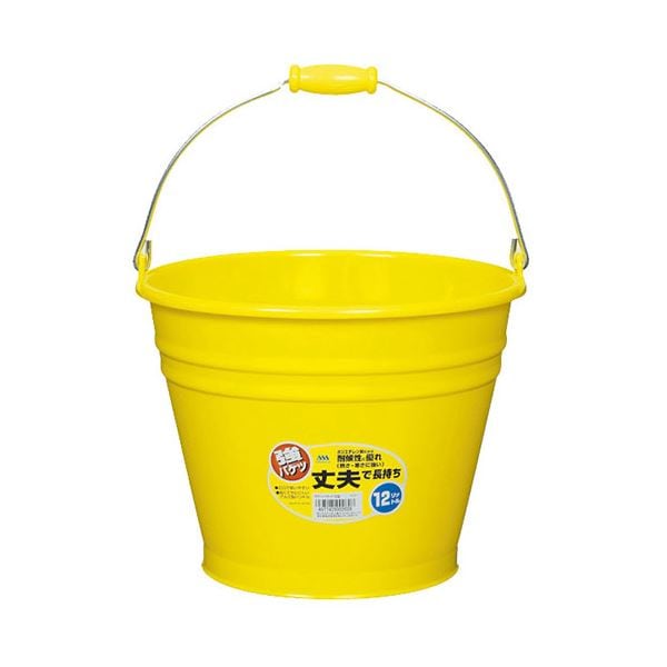 [5セット] ヒマラヤ化学 カラーバケツ 12型 YE イエロー MMT02628X5