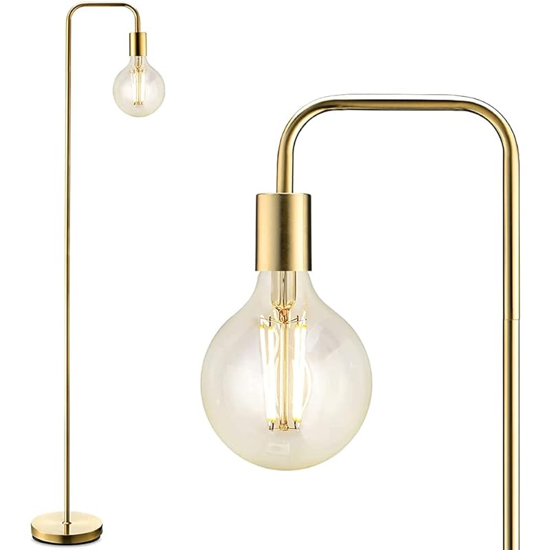 Chende フロアライト 真鍮 デザイナーズ 間接照明 北欧 LED E26 1灯 おしゃれ 頑丈 シンプル インテリア照明 モダン リビング用 寝室 読書 床置き フロアスタンド フロアランプ ゴ