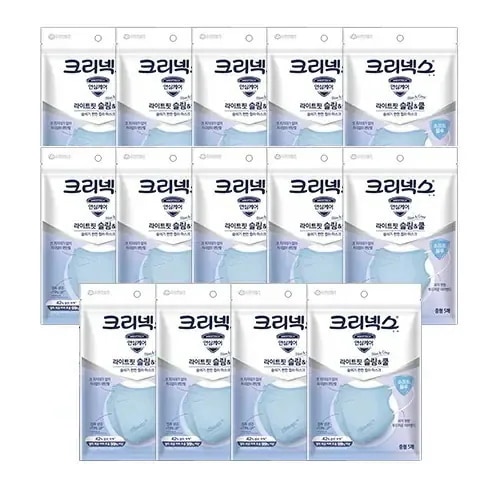 ライトフィット Slim & Cool マスク 中型 70枚(ブルー)