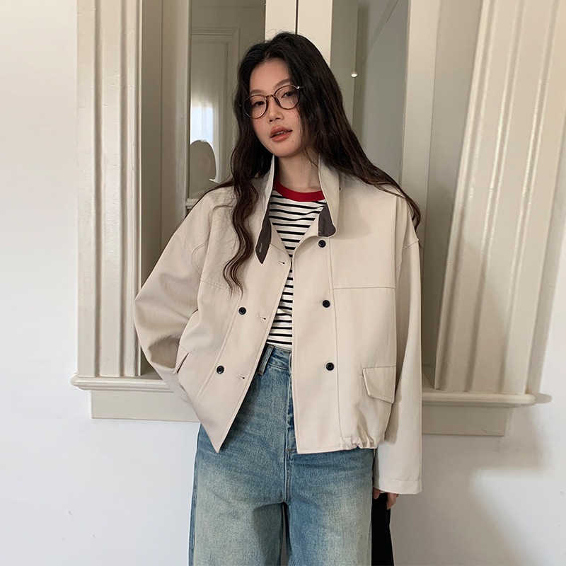 Moxi Women s 2025 Spring New Trench Coat Jacket Women Korean Short Women s Jacket Top 7,251円