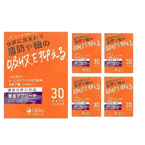 iSDG 糖脂アプローチ 60粒 5個セット 糖 脂 ダイエット ダイエットサポート 中性脂肪 肥満 サプリメント サプリ 軽減税率対象品