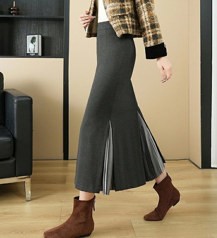 【2枚購入で100円OFF】タイトスカート ペンシルスカート裏地付き スカート ロング丈/レディース /スカート/ ハイウエスト/通勤/オフィス/フォーマル/ビジネス/就活/大きいサイズ/ストレッチ/