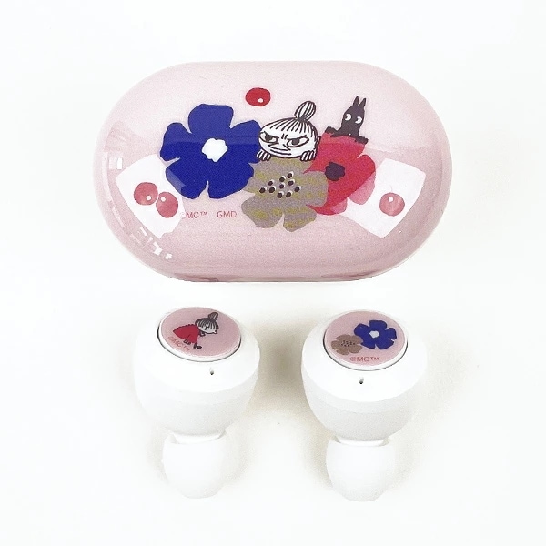 MOOMIN ムーミン リトルミィ ワイヤレスイヤホン フラワー 充電式_6330-mmn-180a