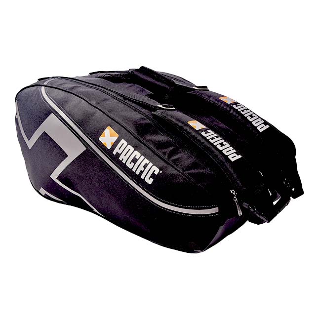 １２本収納 パシフィック(Pacific) X TOUR LINE Xツアーライン ラケットバッグ 2XL 国内正規販売店商品 PC-7146.00.12ブラック×クローム(25y4m)