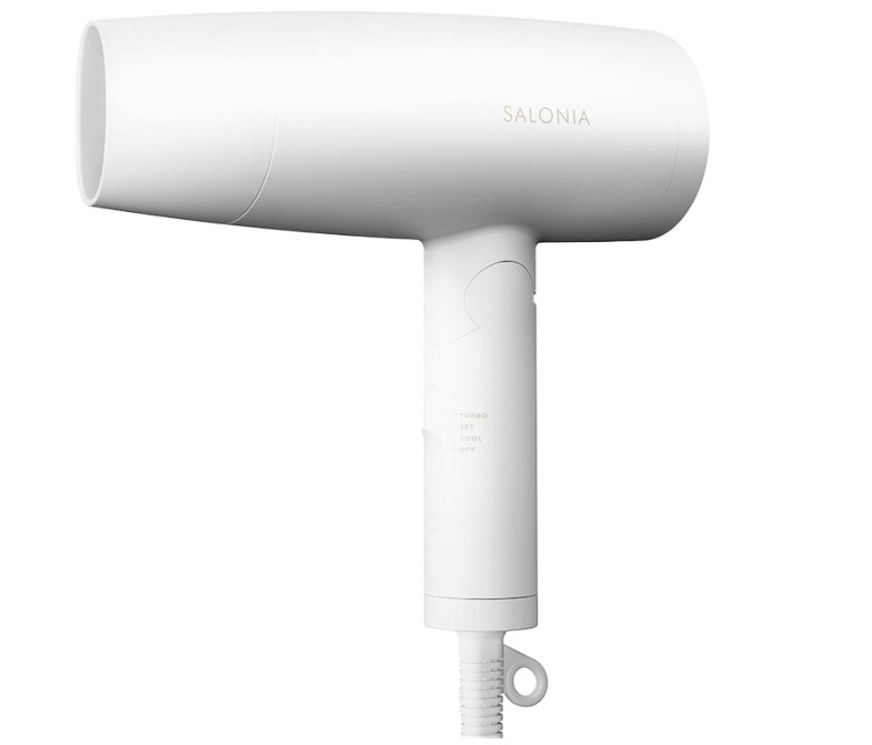 SALONIA スピーディーイオン ドライヤー 大風量 速乾 軽量 マイナスイオン ヘアドライヤー SL-013WH ホワイト