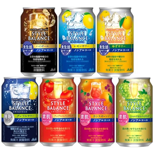 アサヒスタイルバランスサワー7種飲み比べセット [ノンアルコール 350ml×20本 ] 缶 ボックス無し