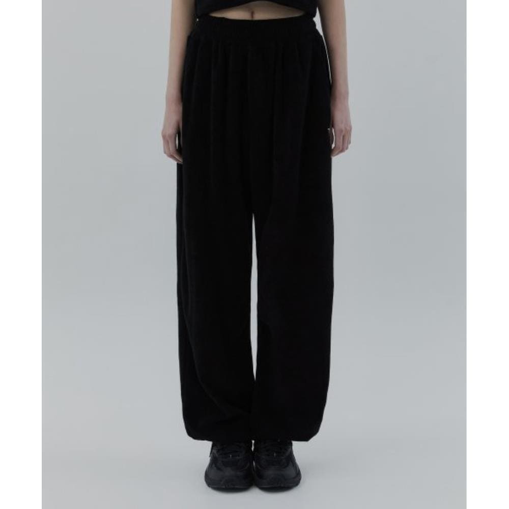 TREEMINGBIRD Terry Setup Pants Black TMB232PT403_70