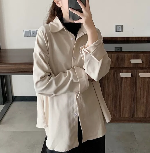 トップス デート モテアイテム シャツ ルーズ 長袖 メンズライク コットン 大人可愛い きれいめ 上品 おしゃれ かっこいい 大人可愛い ラブリー キュート ガーリー クール モード系 セクシー