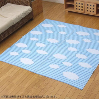 洗える PPカーペット 『くも』 約174×174cm 2101430