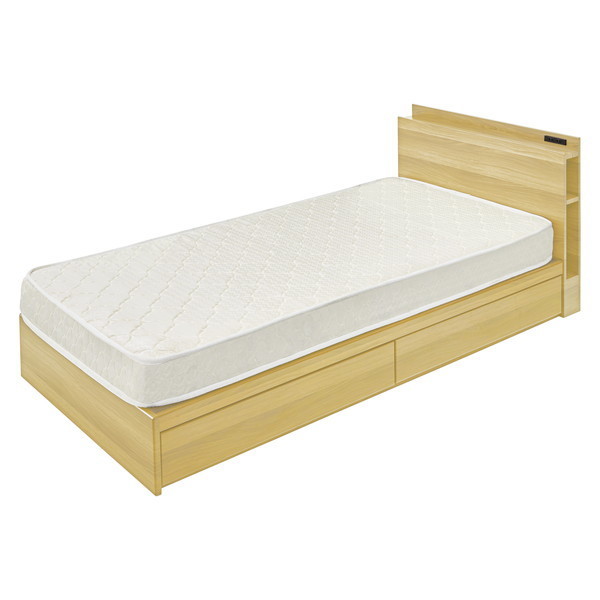 B-91S-NA ナチュラル [引き出し付きベッド] メーカー直送 36,300円