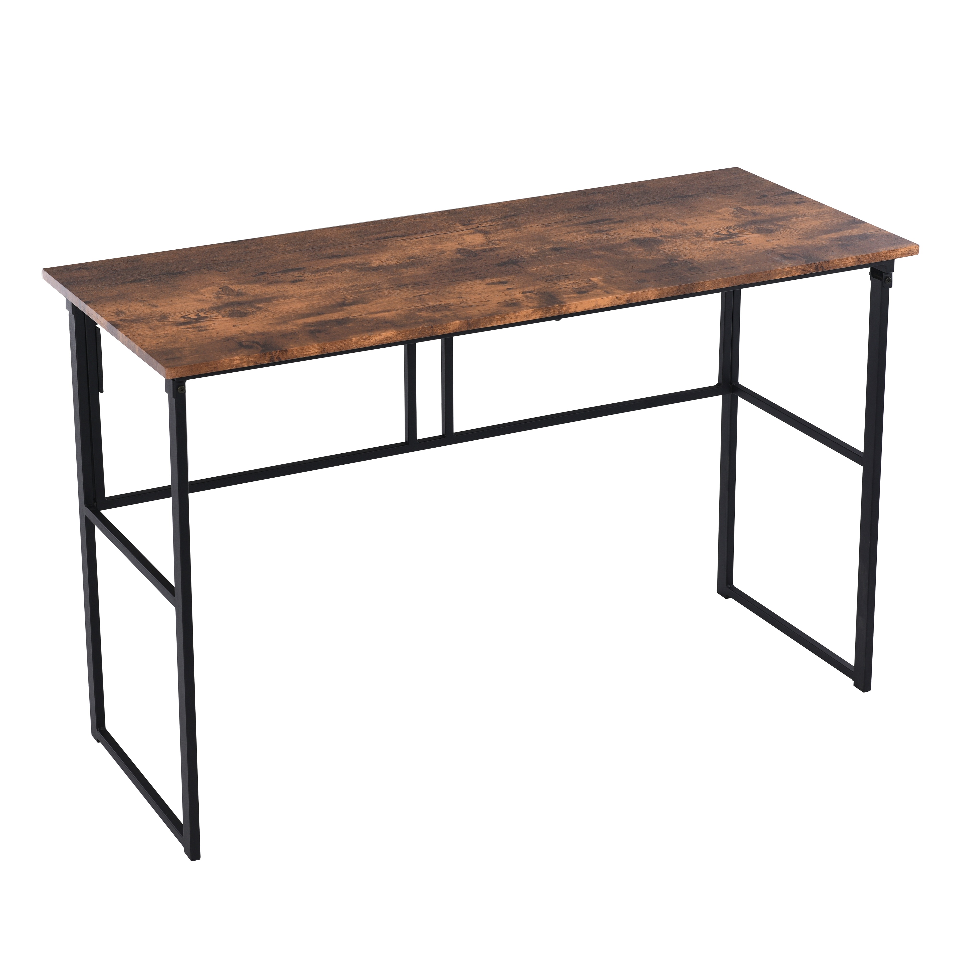 【国内発送&送·料·無·料】パソコンデスク シンプルワークデスク ゲーミングテーブル PCデスク 学習机 幅120cm 折りたたみ 勉強机 木製 完成品 しっかりした構造 おしゃれ1