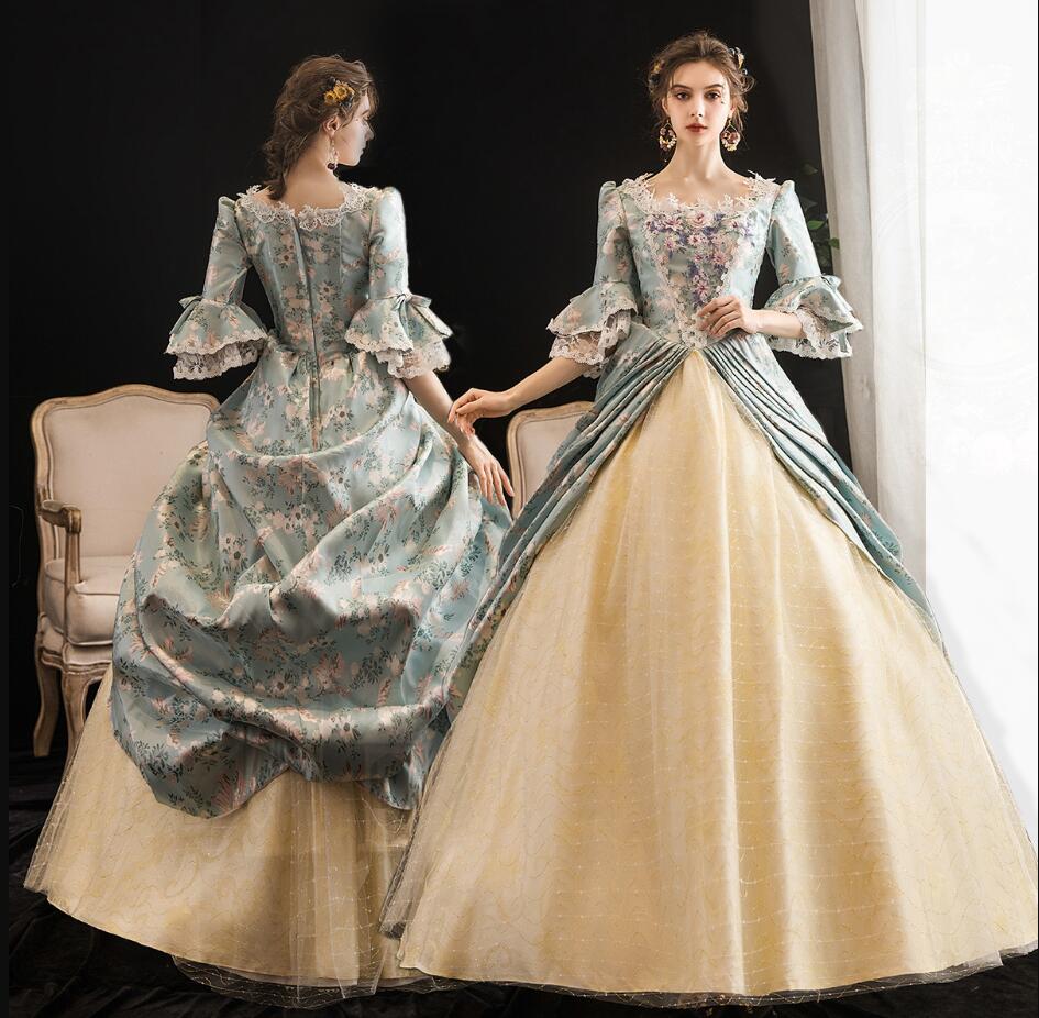 ラストチャンス２点セット 貴族 ドレス ステージ衣装 舞台衣装 オペラ声楽 中世貴族風 お姫様ドレス 宮廷中世風 ドレス 貴族ドレス cosply 中世ヨーロッパ 豪華 ステージ衣装 ハロウィン 王族