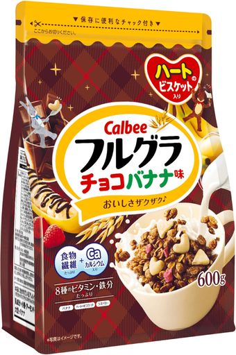 [フルグラ] カルビー フルグラ チョコバナナ味 600G×6袋 食物繊維 鉄分 ビタミン カルシウム 大容量 チョコ バナナ 朝食