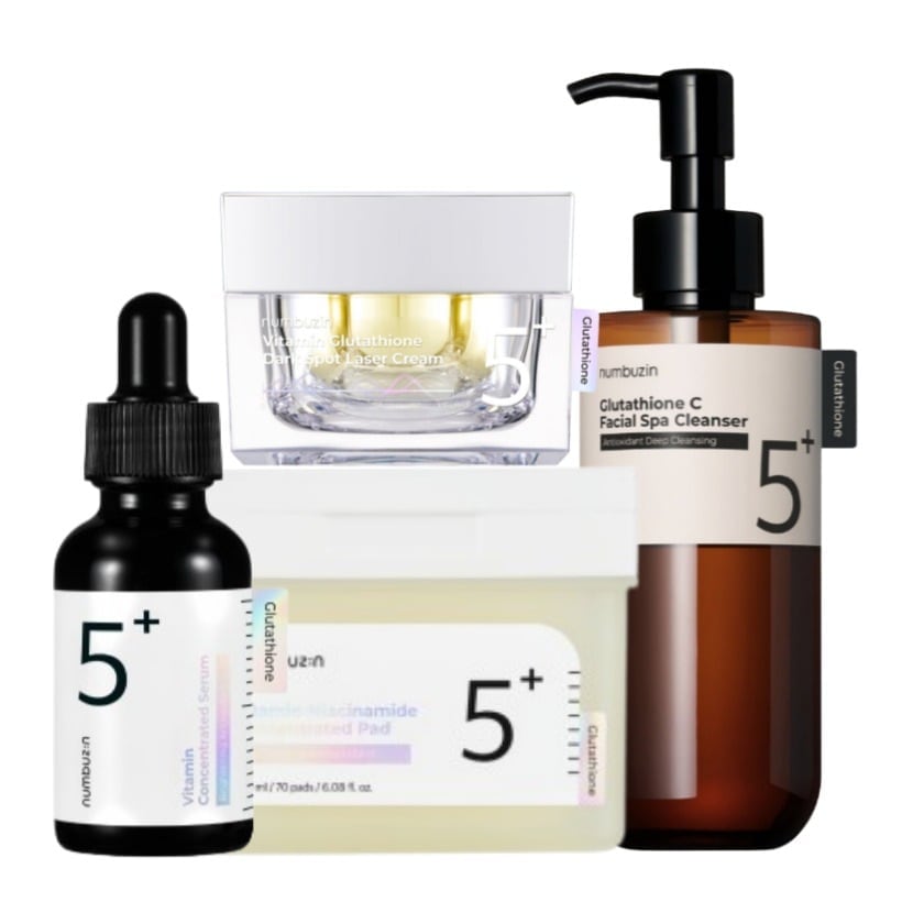 Qoo10] ナンバーズイン [5番2種/3種/4種セット] グルタチ : スキンケア