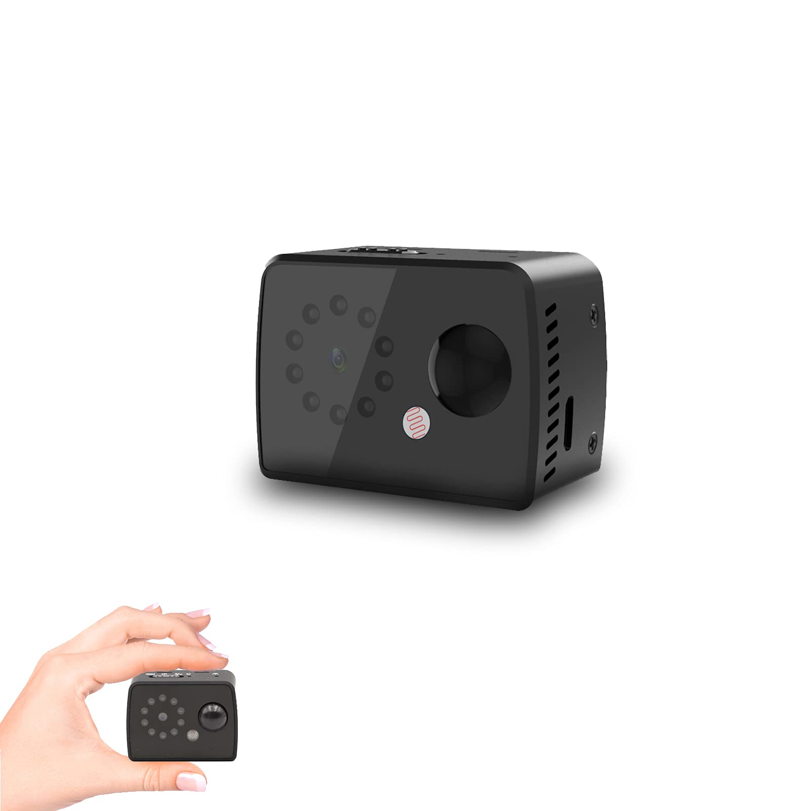 小型カメラ 動体検知 防犯監視カメラ 録画1920*1080 クリップ付き 長時間録画 屋外/室内用 赤外線暗視 1200mAhバッテリー内蔵 上書き機能 超軽量 日本語取扱説明書付き