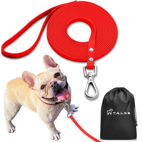 T.A.L.D.Bドッグトレーナー推薦 リード 犬 ロングリード 犬しつけ用 丈夫 PVC素材 水を弾く 汚れにくい 絡まりにくい 臭わない 散