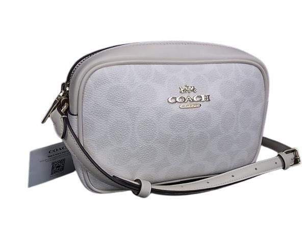 ショルダーバッグ シグネチャー ミニ ジェイミー カメラ バッグ PVC レザー CY752 ホワイト系 ハンドバッグ ショッピングバッグ トートバッグ 鞄 ブランド【本物保証】