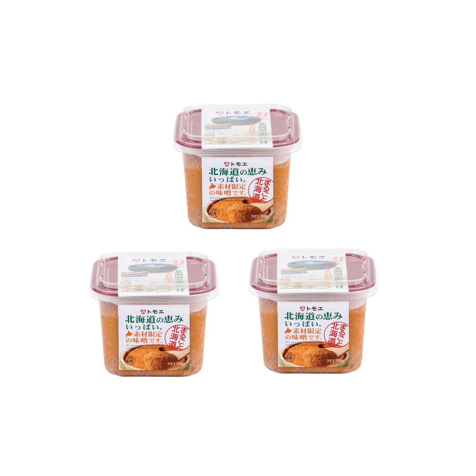 トモエ 北海道の恵み 味噌 750g×3個 福山醸造 北海道産 米味噌 羅臼の塩 甘口 みそ汁 味噌汁 5,048円